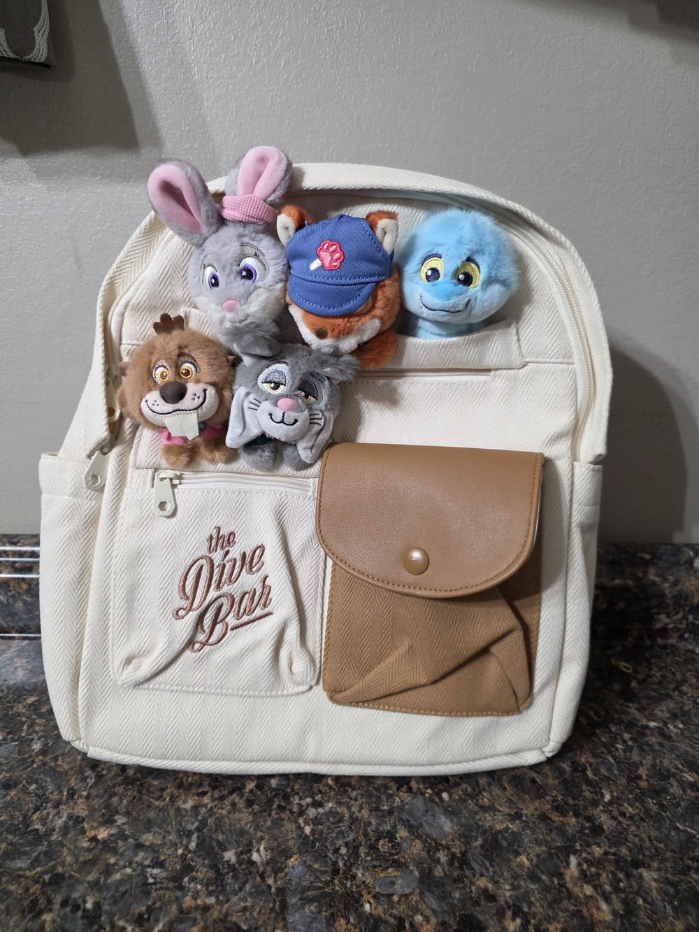 Disney Zootopia "Meet My Friends" Plush Backpack NWT